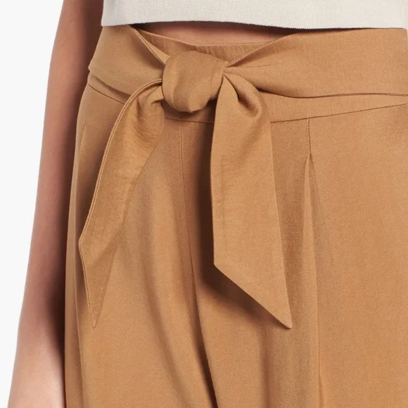 Leith Front Tie Trousers Tan Lion XS - Picture 4 of 12